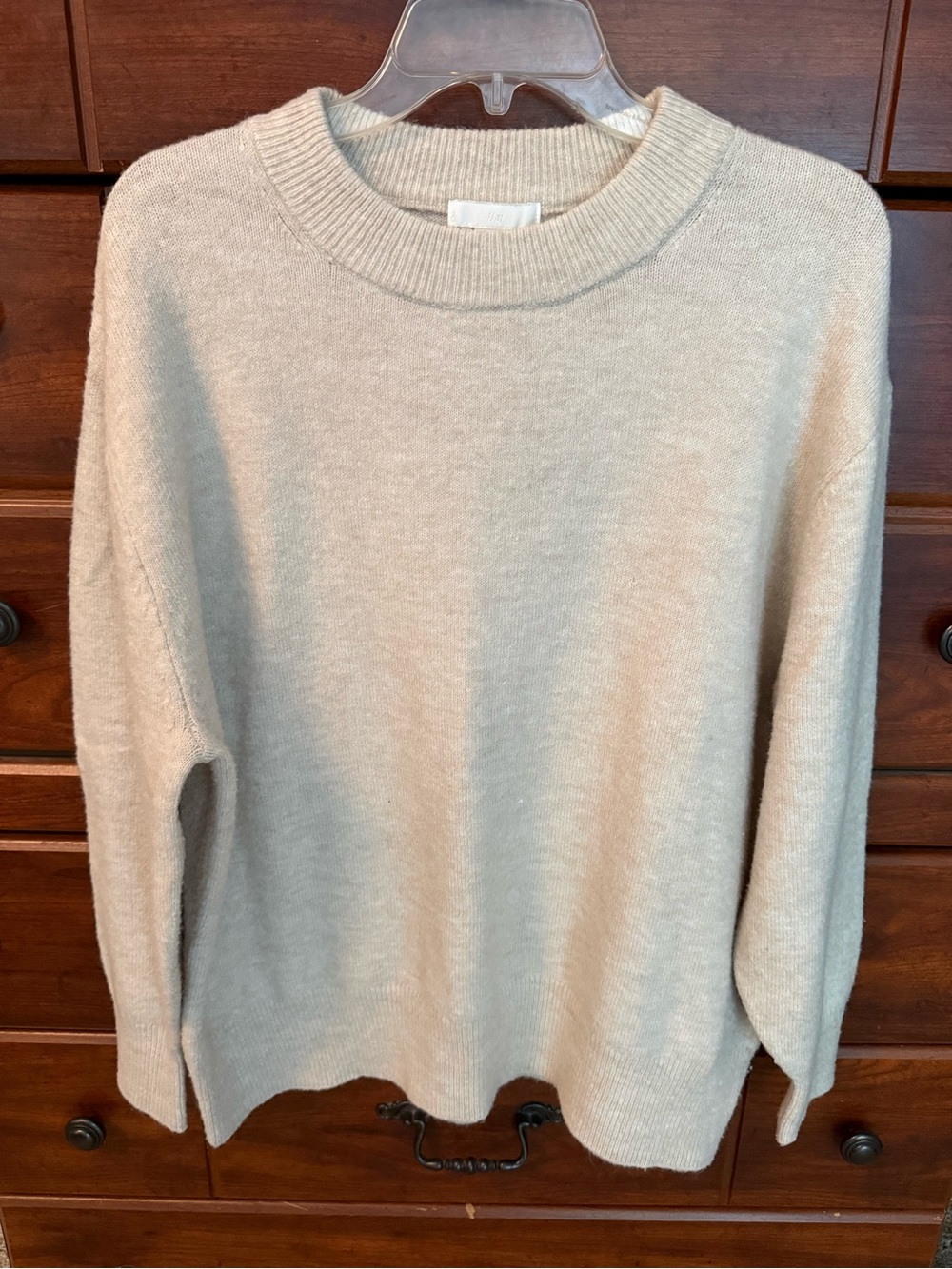 H&M Cream Crewneck Sweater for Women